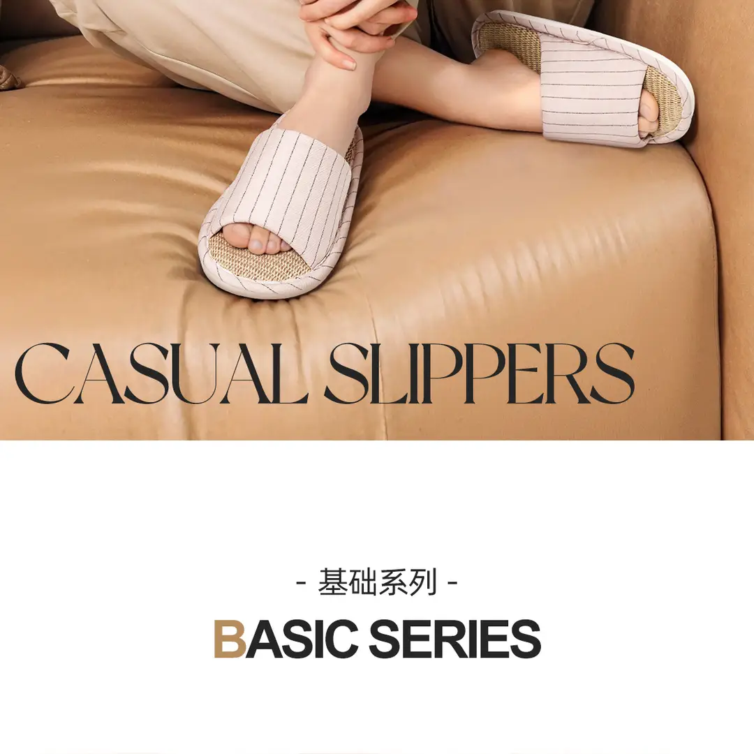 Linen Slippers Women's New Four Seasons Indoor Home Couple Non-Slip Sweat-Absorbing Non-Stinky Feet Silent Cotton Linen Sandals for Men — feature 2