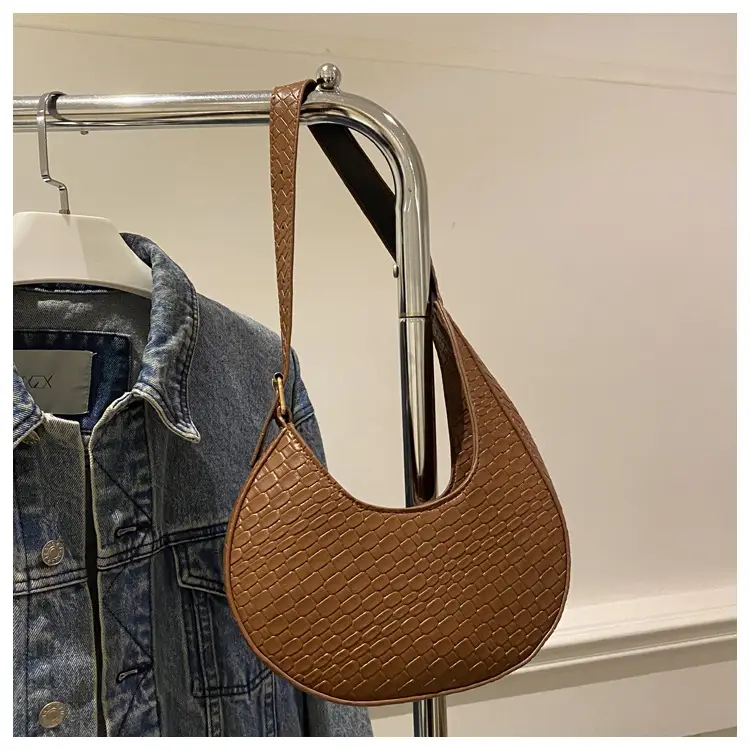 Women's Maroon Woven Shoulder Bag with Adjustable Strap — feature 25