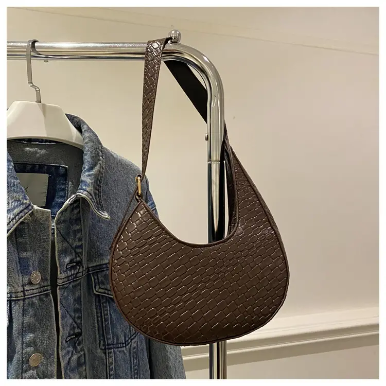 Women's Maroon Woven Shoulder Bag with Adjustable Strap — feature 27