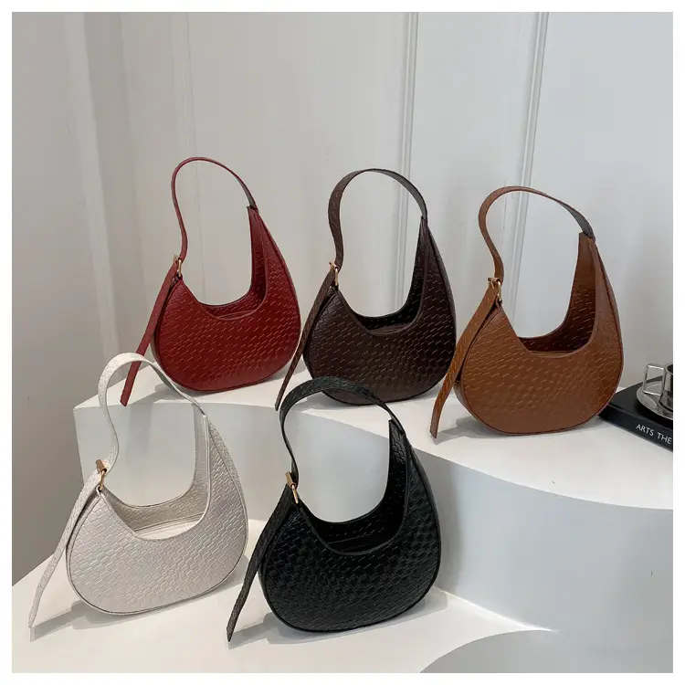 Women's Maroon Woven Shoulder Bag with Adjustable Strap — feature 32