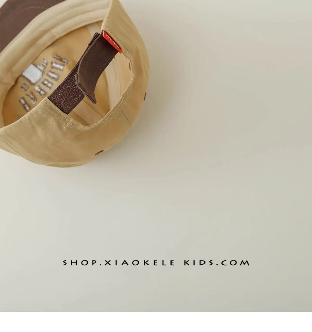 Kids Baseball Cap Spring Autumn Letter Embroidery Tan Brown — feature 12