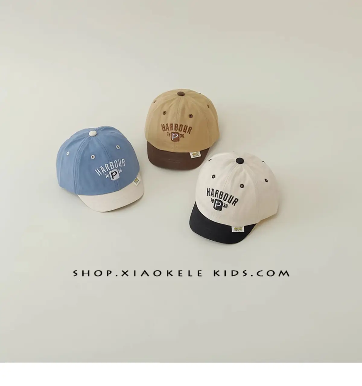 Kids Baseball Cap Spring Autumn Letter Embroidery Tan Brown — feature 4