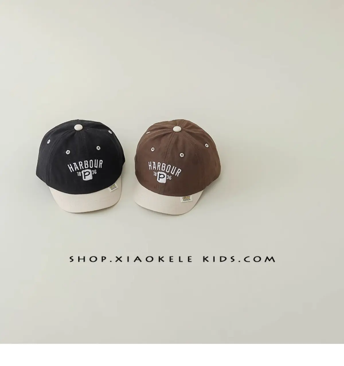 Kids Baseball Cap Spring Autumn Letter Embroidery Tan Brown — feature 6