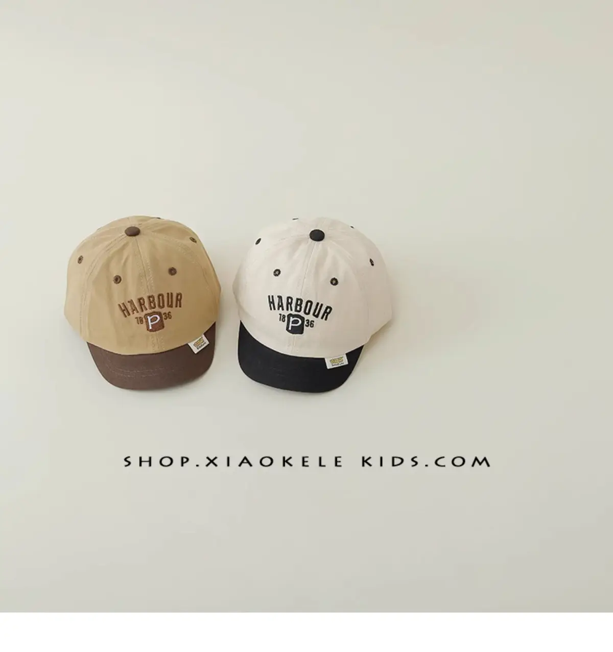 Kids Baseball Cap Spring Autumn Letter Embroidery Tan Brown — feature 8