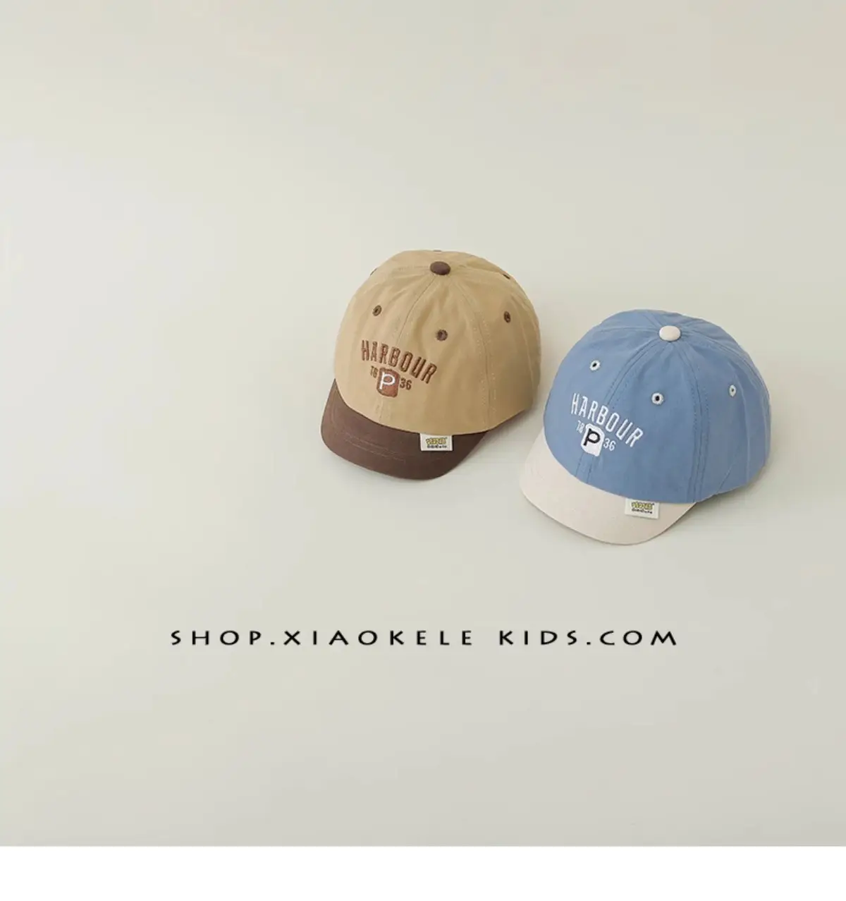Kids Baseball Cap Spring Autumn Letter Embroidery Tan Brown — feature 9