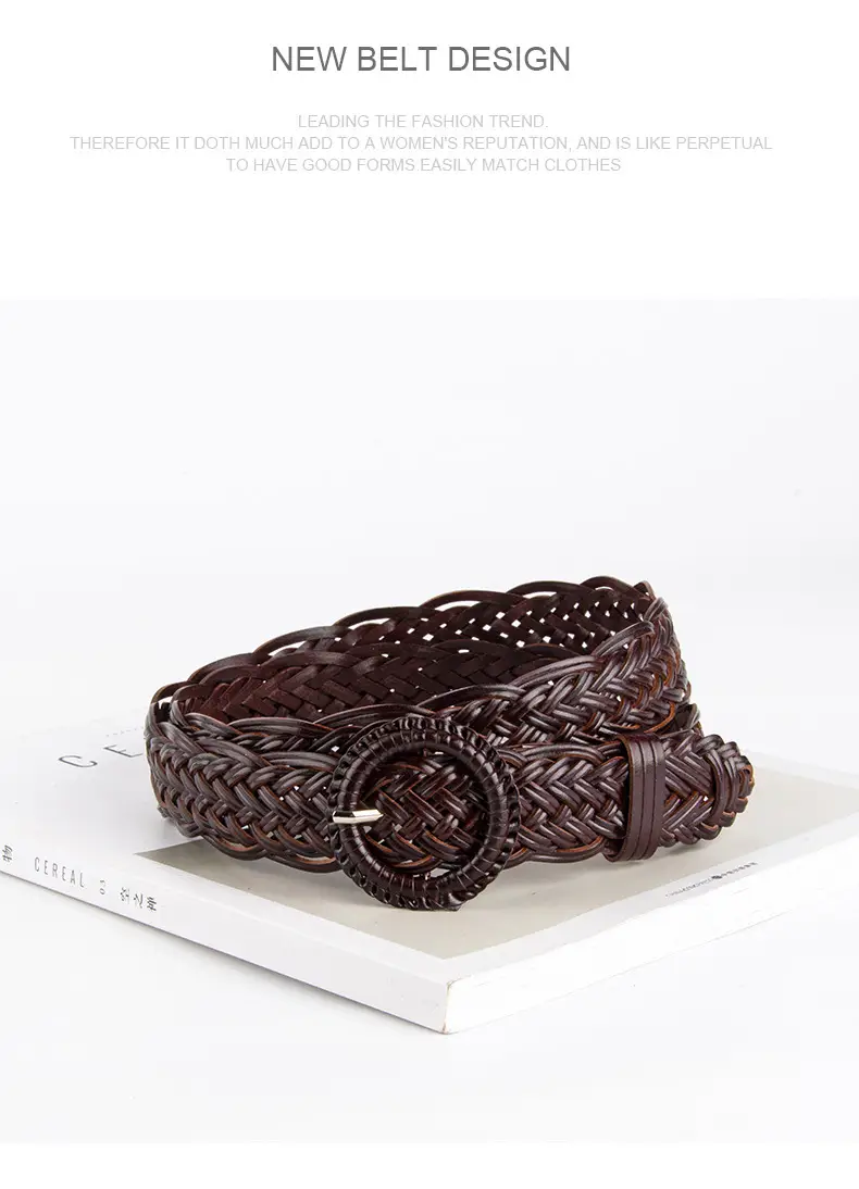 Women Decorative Woven Belt Set of 5 — feature 10