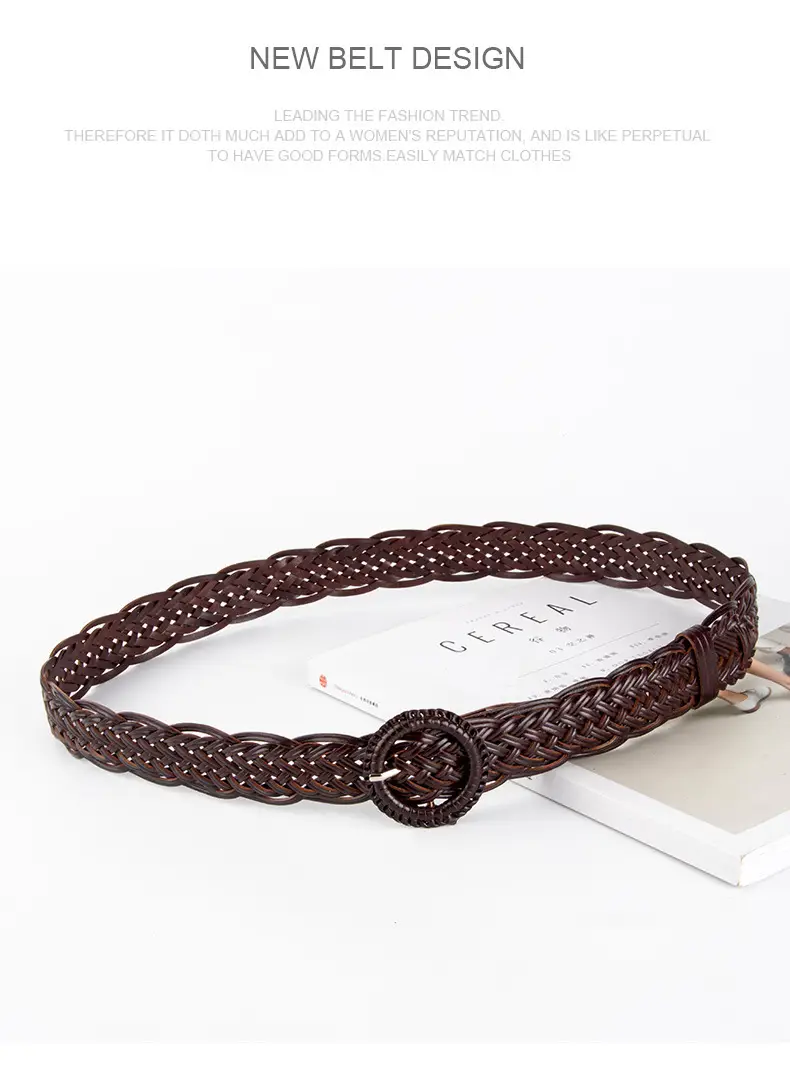 Women Decorative Woven Belt Set of 5 — feature 11