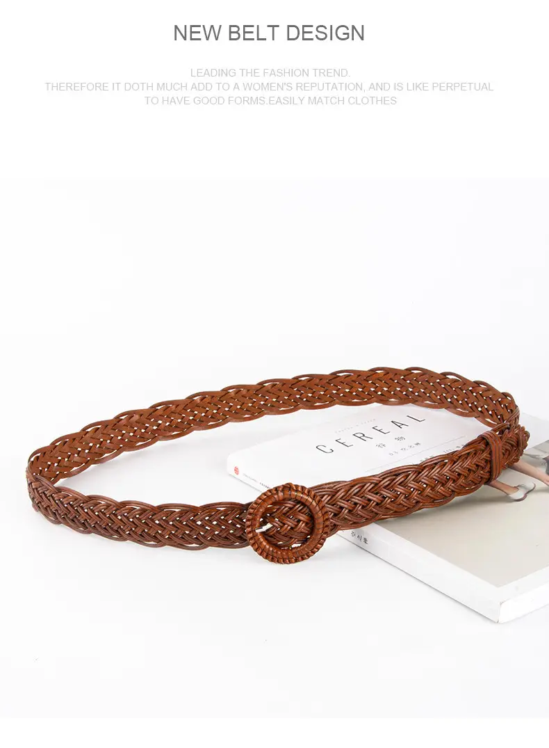 Women Decorative Woven Belt Set of 5 — feature 13