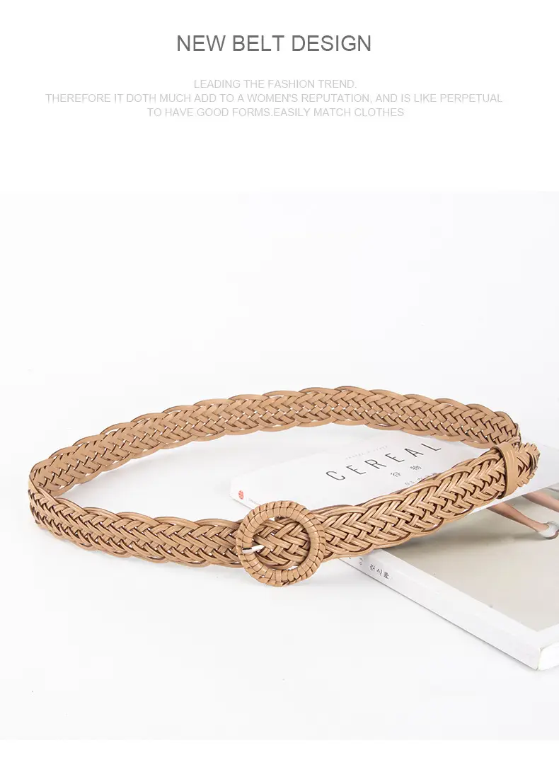 Women Decorative Woven Belt Set of 5 — feature 14