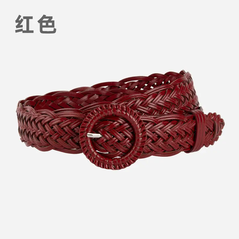 Women Decorative Woven Belt Set of 5 - Image 3