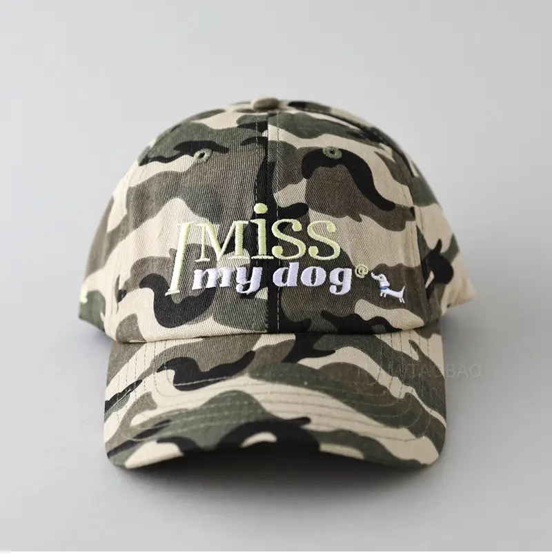 Miss My Dog Baseball Cap Yellow for Men Women — feature 8