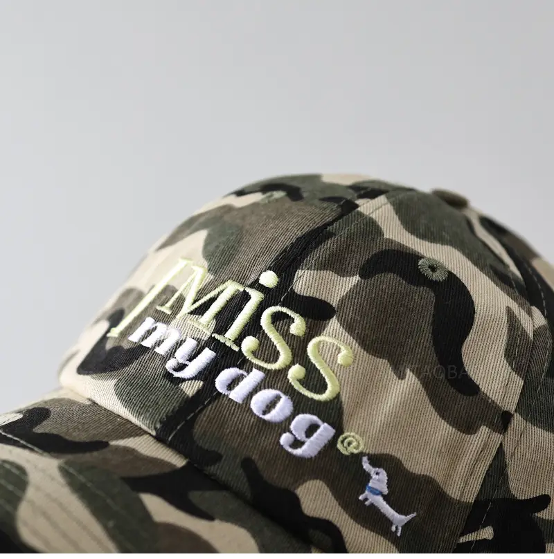 Miss My Dog Baseball Cap Yellow for Men Women — feature 9
