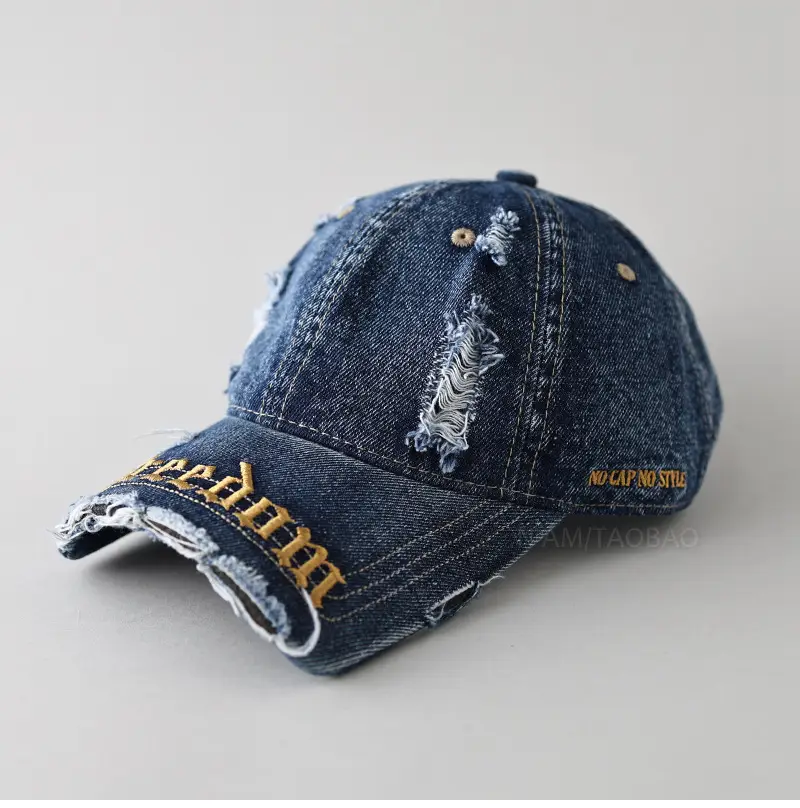 Navy Blue Broken Eaves Cap for Men Women - Image 3