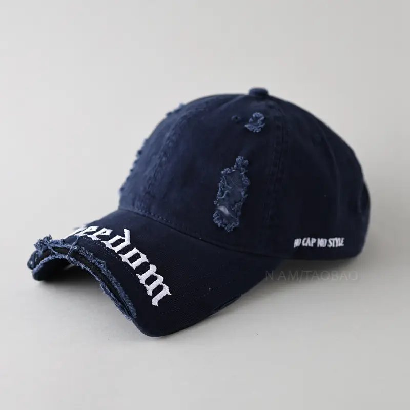Navy Blue Broken Eaves Cap for Men Women - Image 4