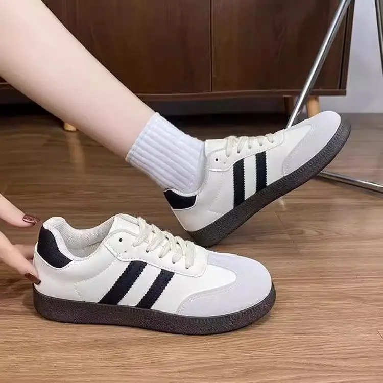 Women's White Campus Retro Flat Training Shoes 2025 - Image 5