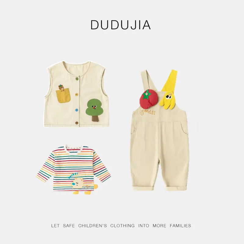 Three-Piece Spring Baby Vest & Pants Set - Image 8