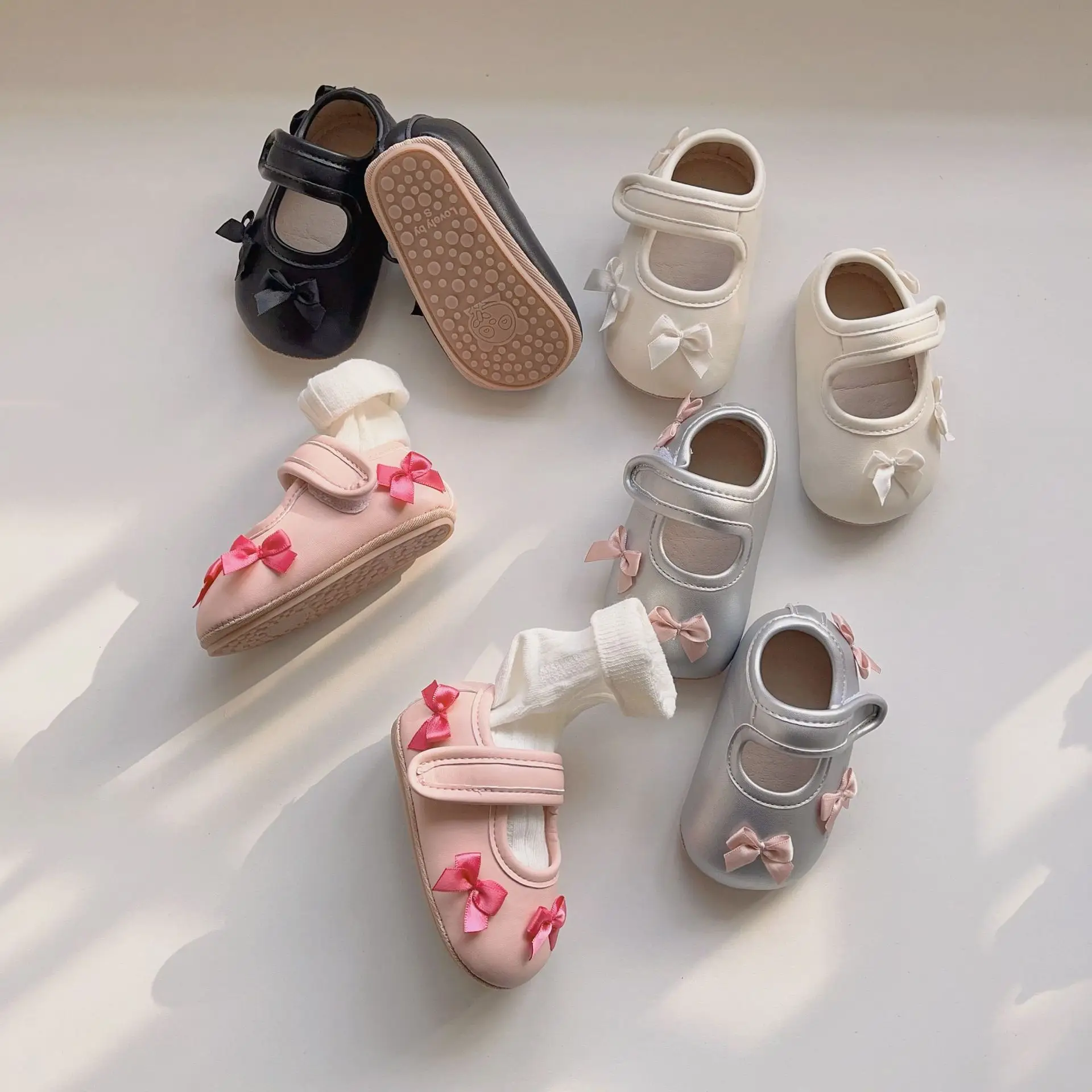 Baby Bow Velcro Shoes for 0-2 Years Non-Slip Soft Sole — feature 20
