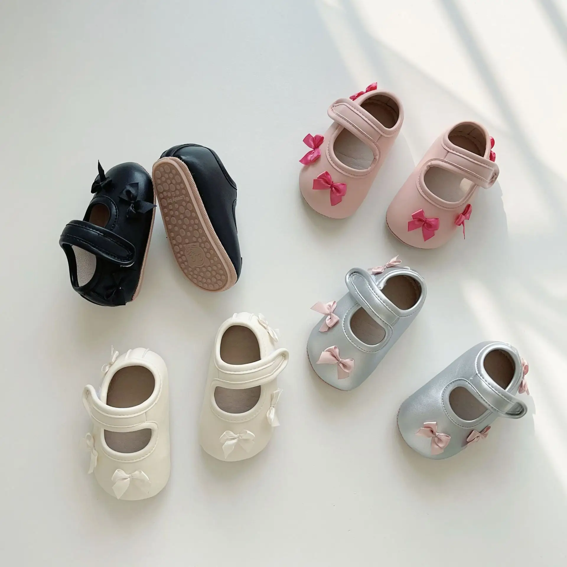Baby Bow Velcro Shoes for 0-2 Years Non-Slip Soft Sole — feature 22