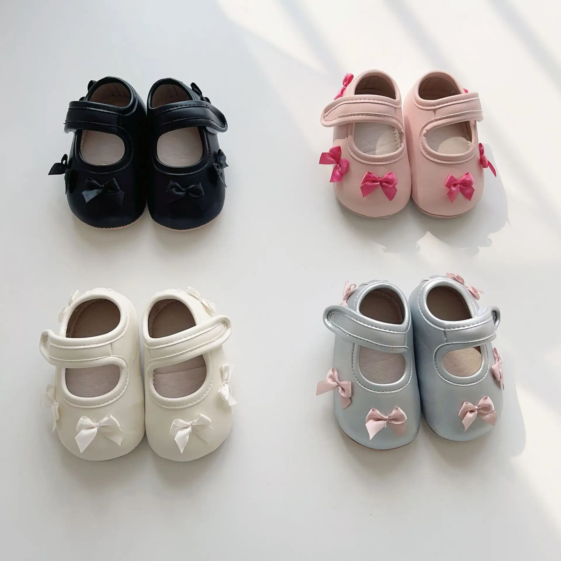 Baby Bow Velcro Shoes for 0-2 Years Non-Slip Soft Sole — feature 23