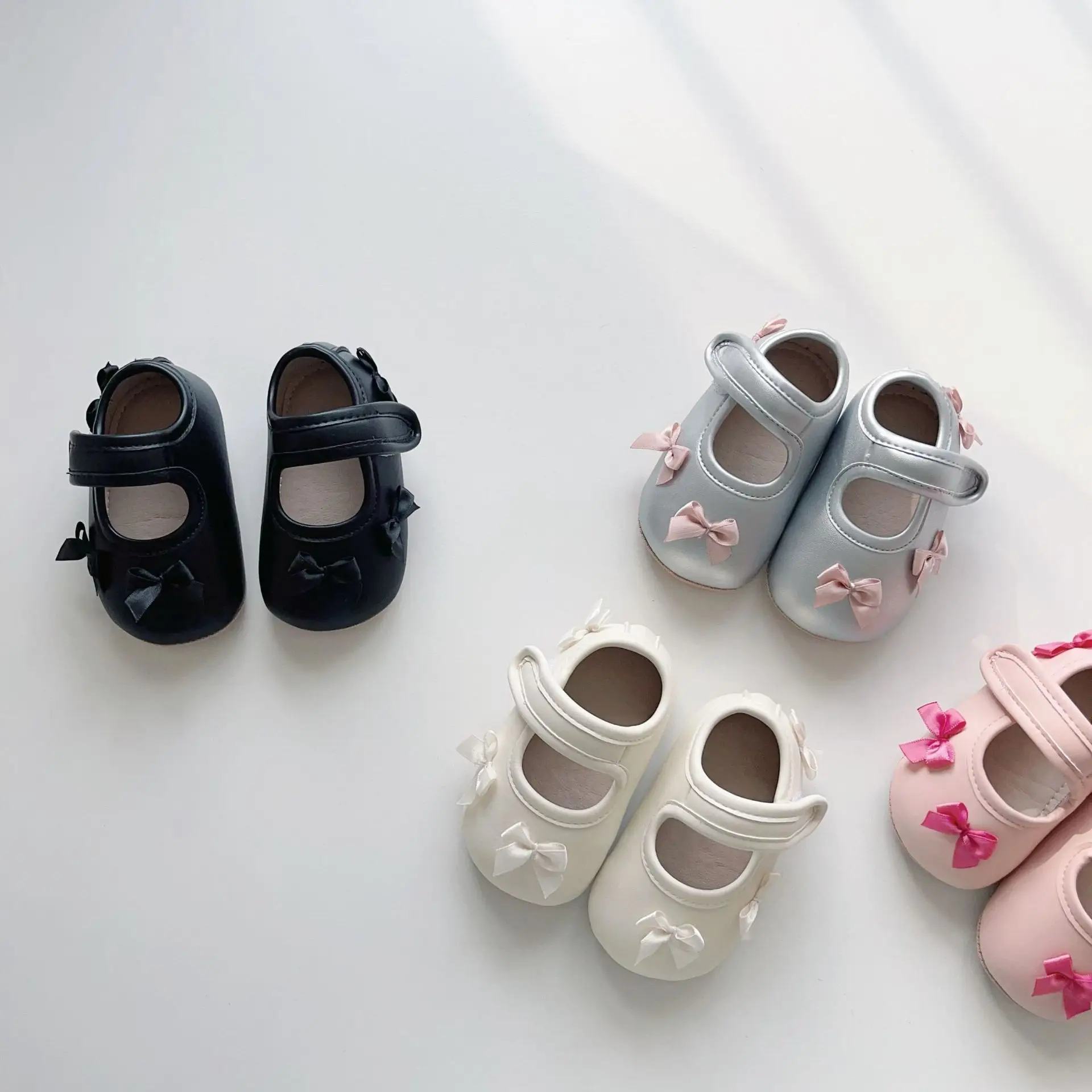 Baby Bow Velcro Shoes for 0-2 Years Non-Slip Soft Sole — feature 24