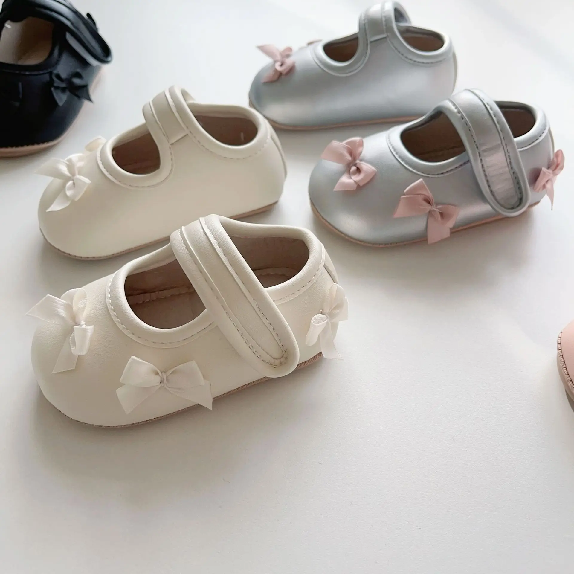 Baby Bow Velcro Shoes for 0-2 Years Non-Slip Soft Sole — feature 28