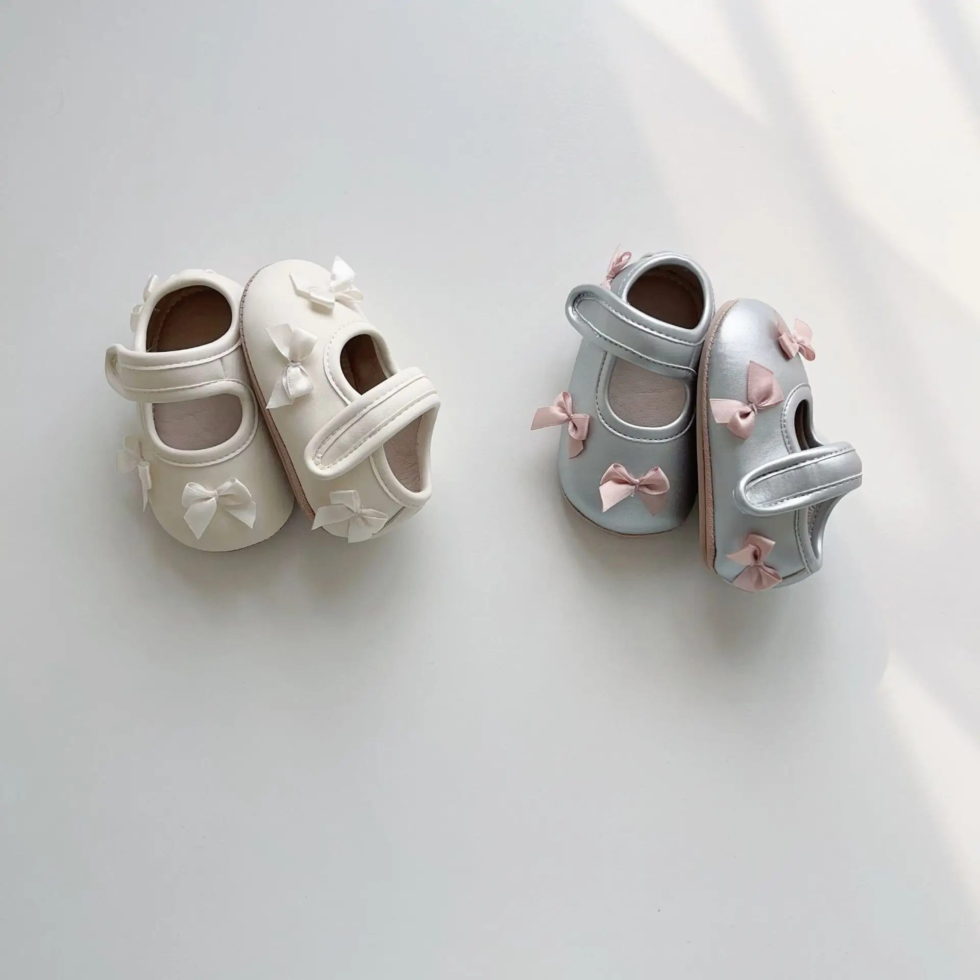 Baby Bow Velcro Shoes for 0-2 Years Non-Slip Soft Sole — feature 7