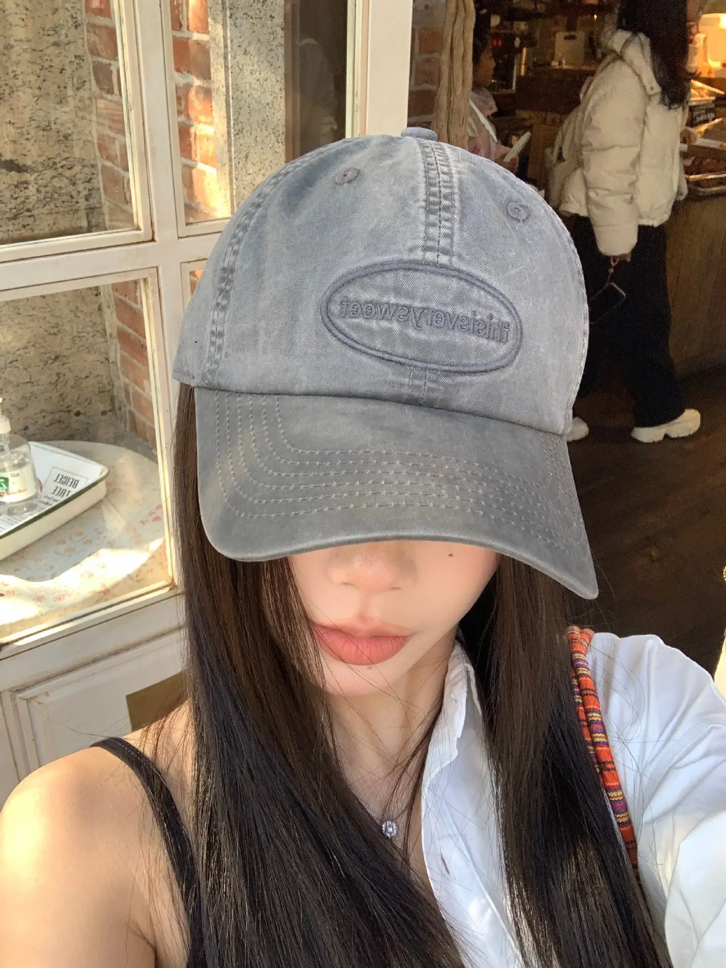 Men Retro Navy Cap Army Wide Brim Cap — feature 5