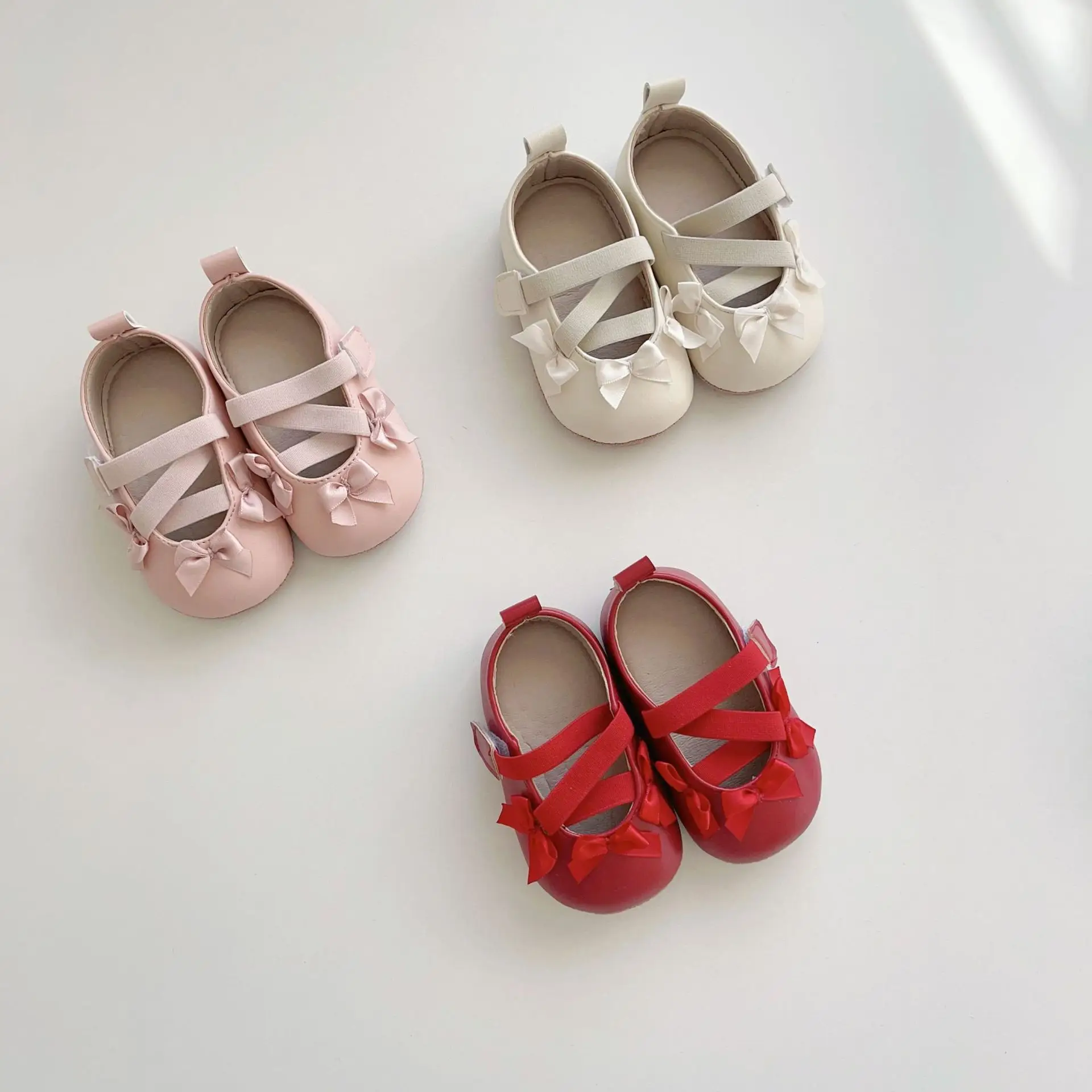 Red Bow Baby Shoes for Toddlers Soft Sole — feature 19