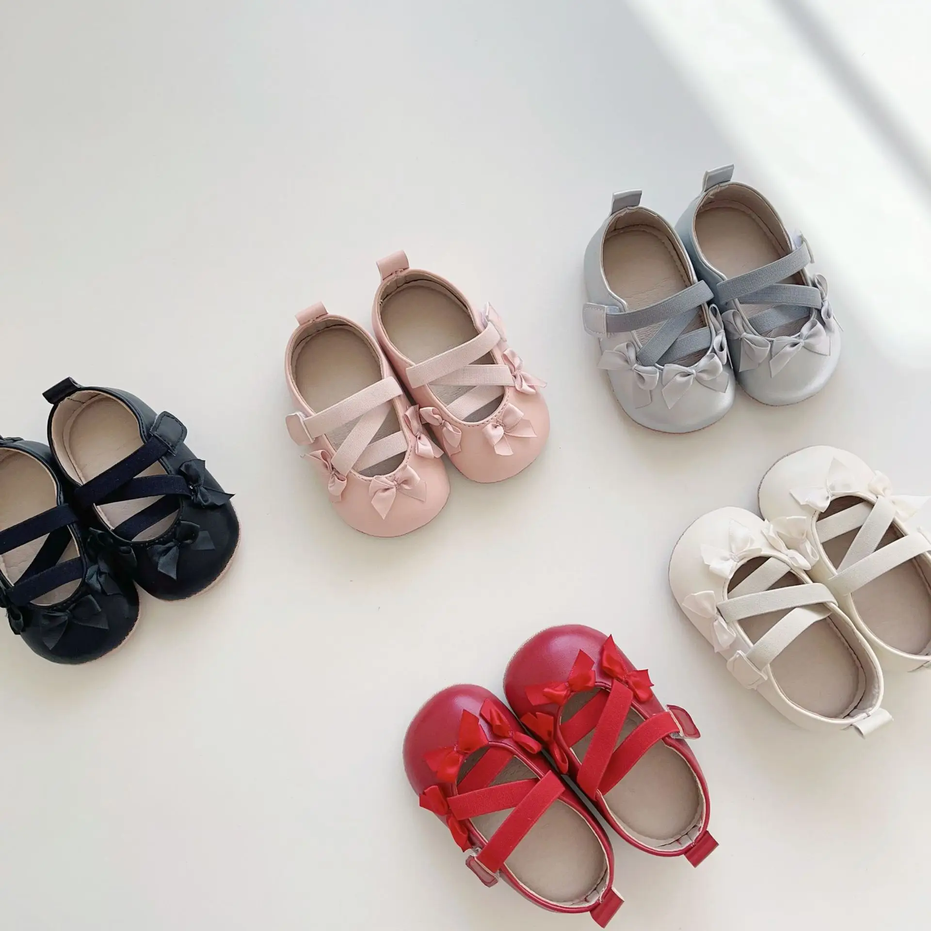 Red Bow Baby Shoes for Toddlers Soft Sole — feature 24