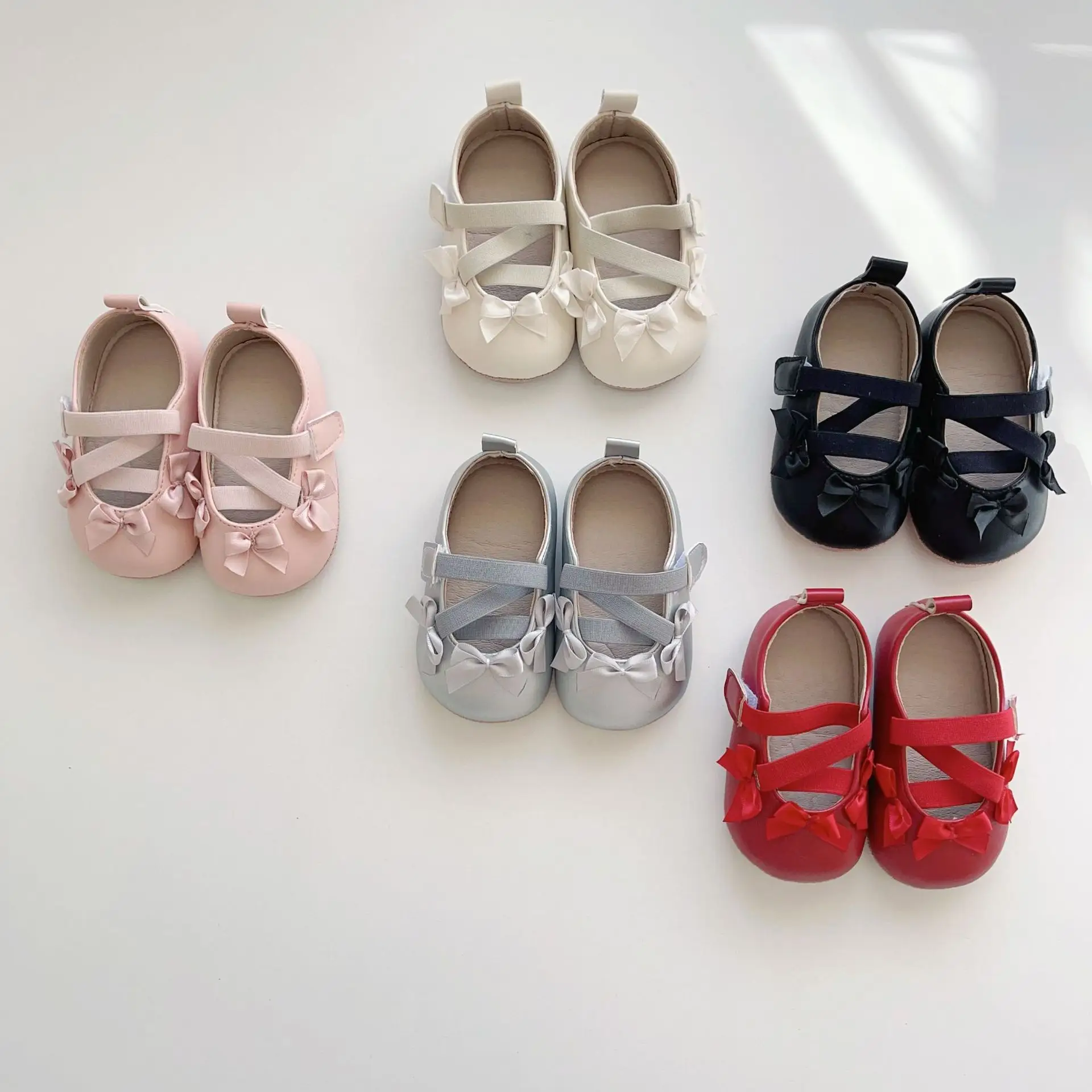 Red Bow Baby Shoes for Toddlers Soft Sole — feature 25