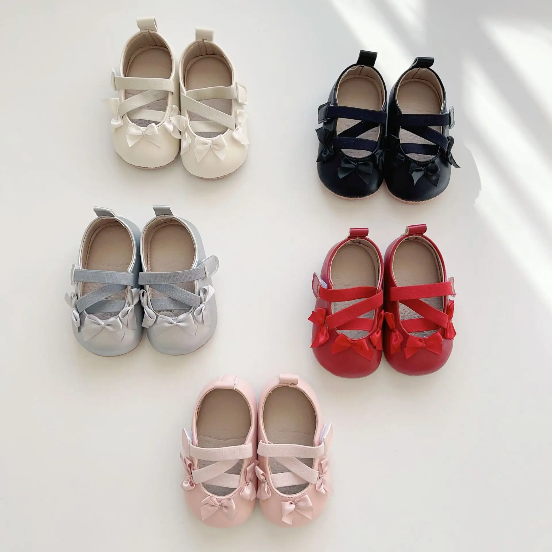 Red Bow Baby Shoes for Toddlers Soft Sole — feature 28