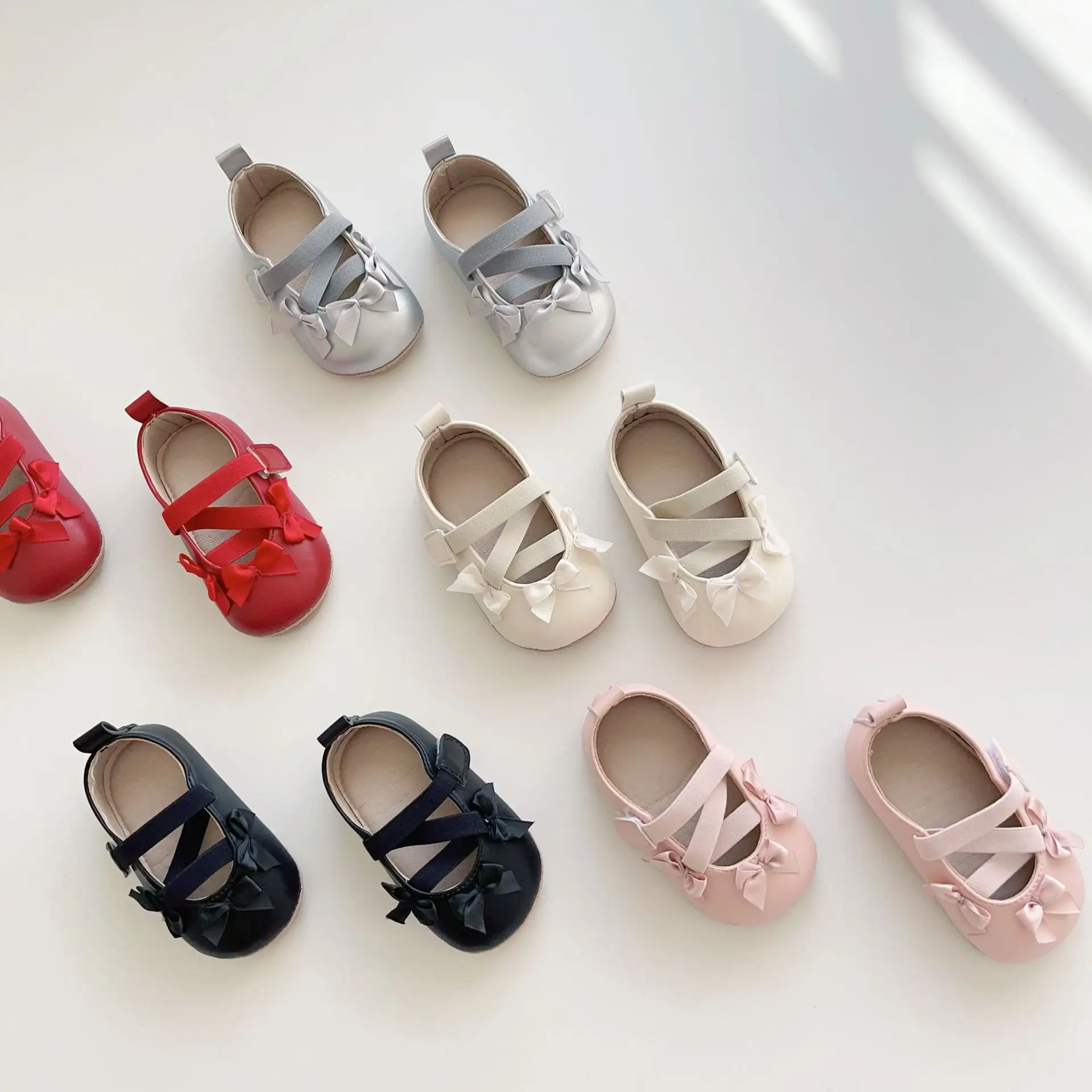 Red Bow Baby Shoes for Toddlers Soft Sole — feature 29