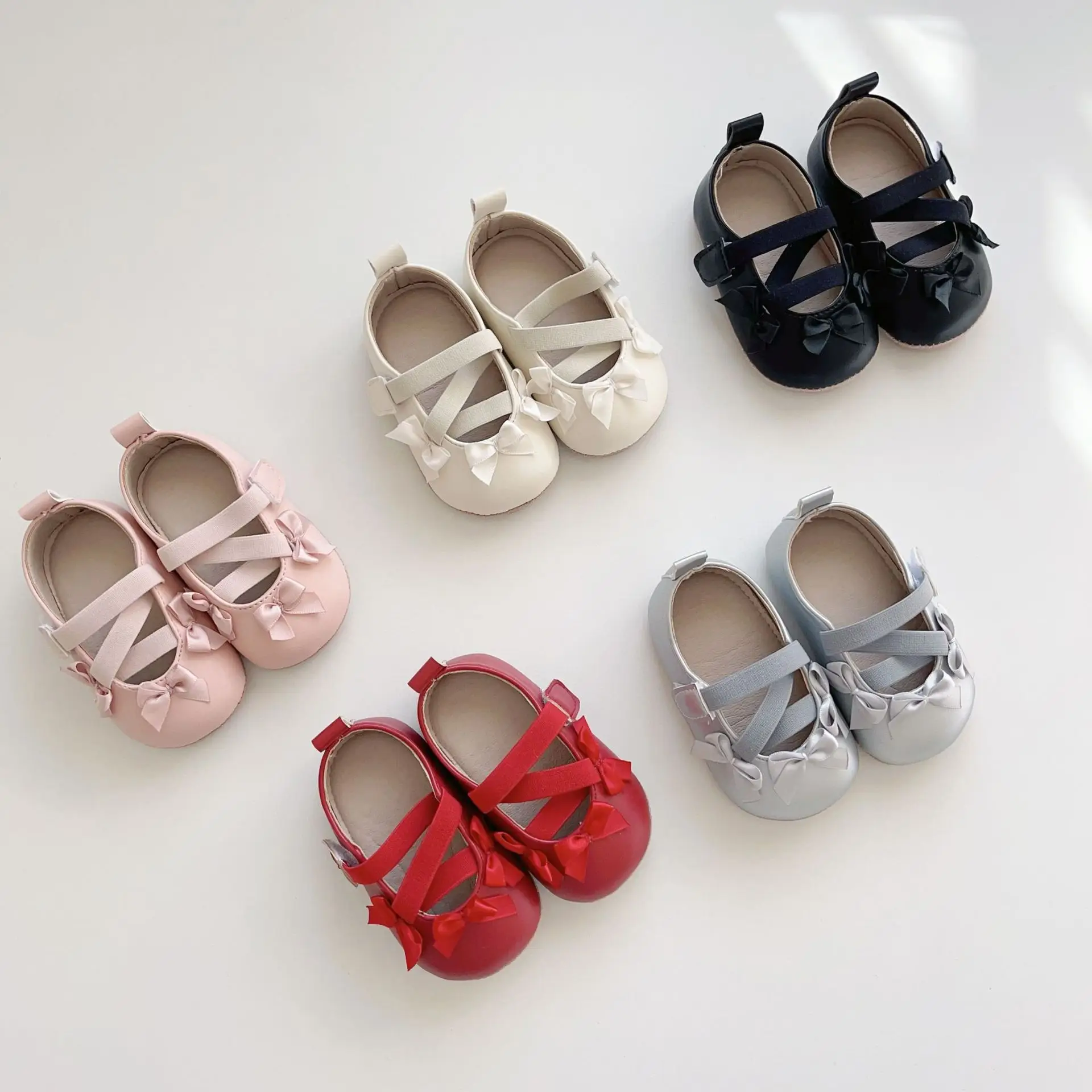 Red Bow Baby Shoes for Toddlers Soft Sole — feature 30