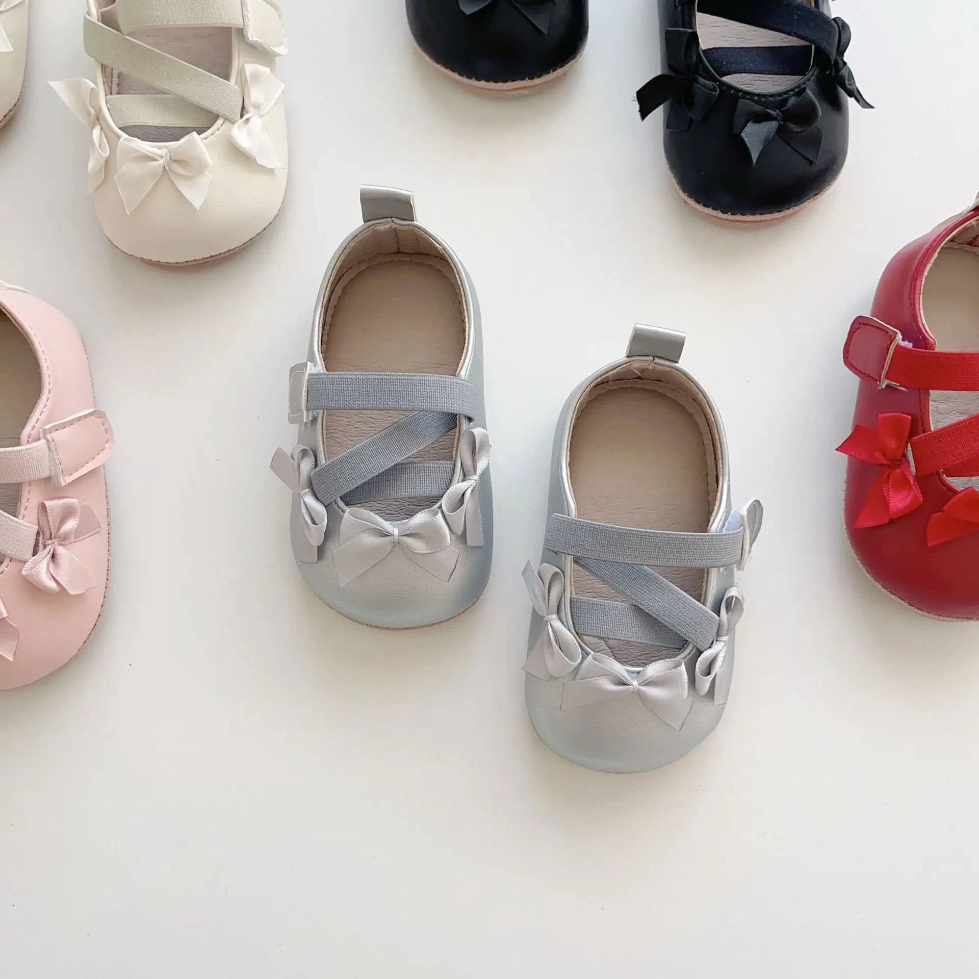 Red Bow Baby Shoes for Toddlers Soft Sole — feature 32