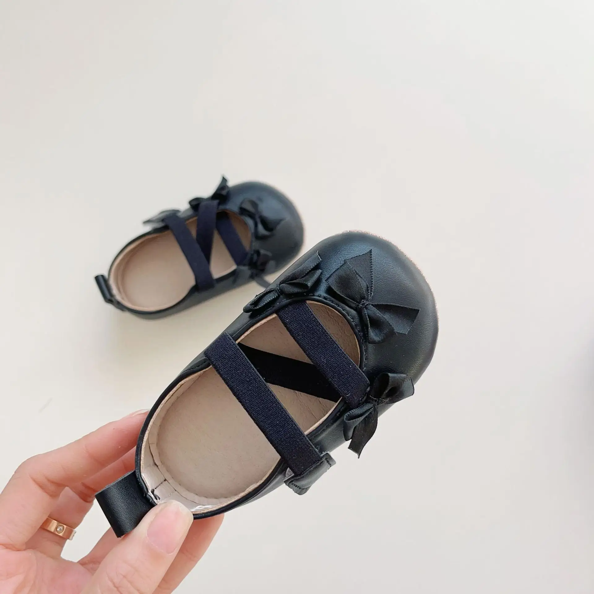 Red Bow Baby Shoes for Toddlers Soft Sole