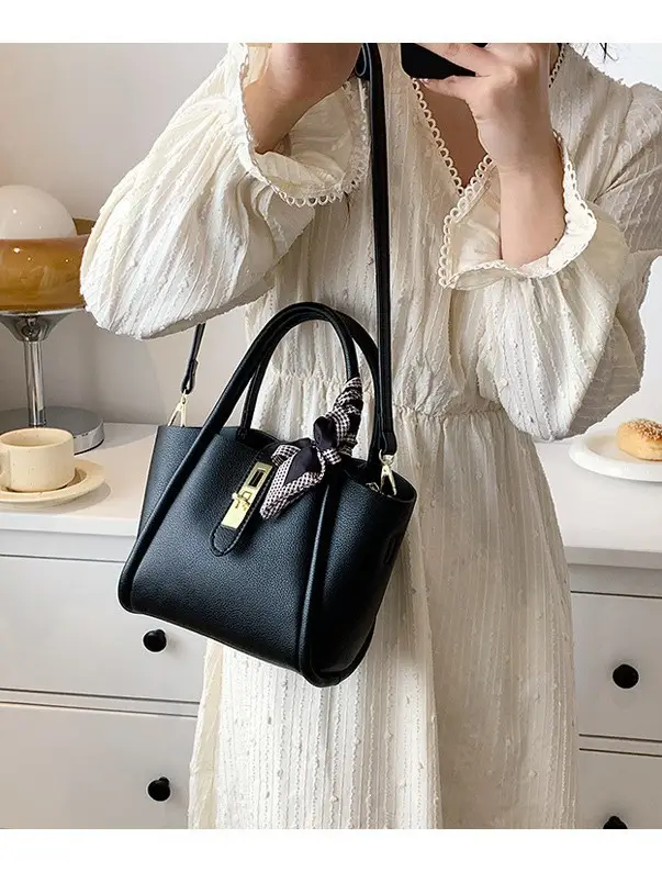 Black Crossbody Bag with Bow for Women 2025 - Image 4