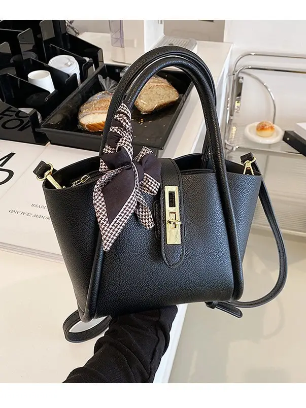 Black Crossbody Bag with Bow for Women 2025 - Image 6