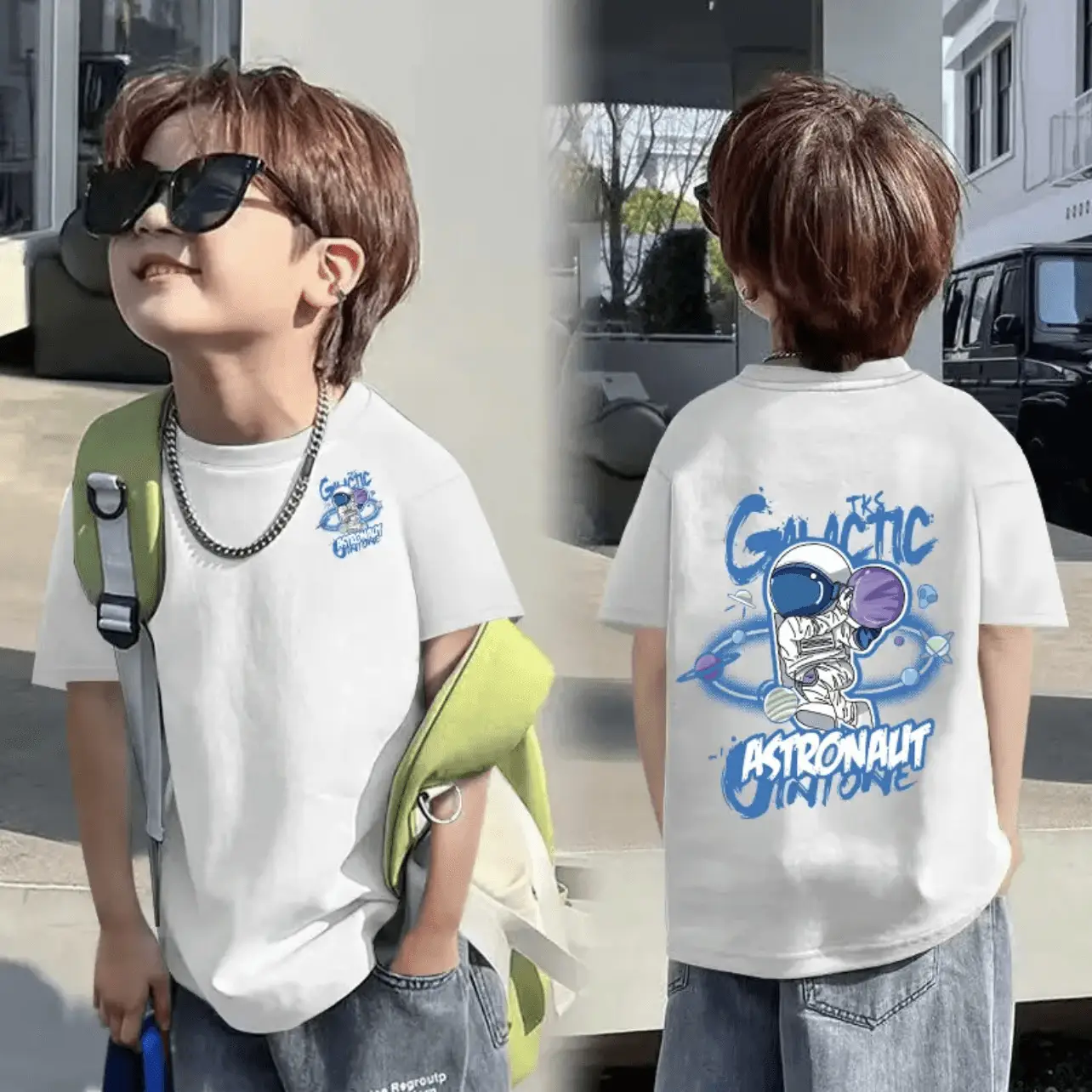 Children Cotton T-Shirt Boys Summer 2025 8-15Y - Image 9