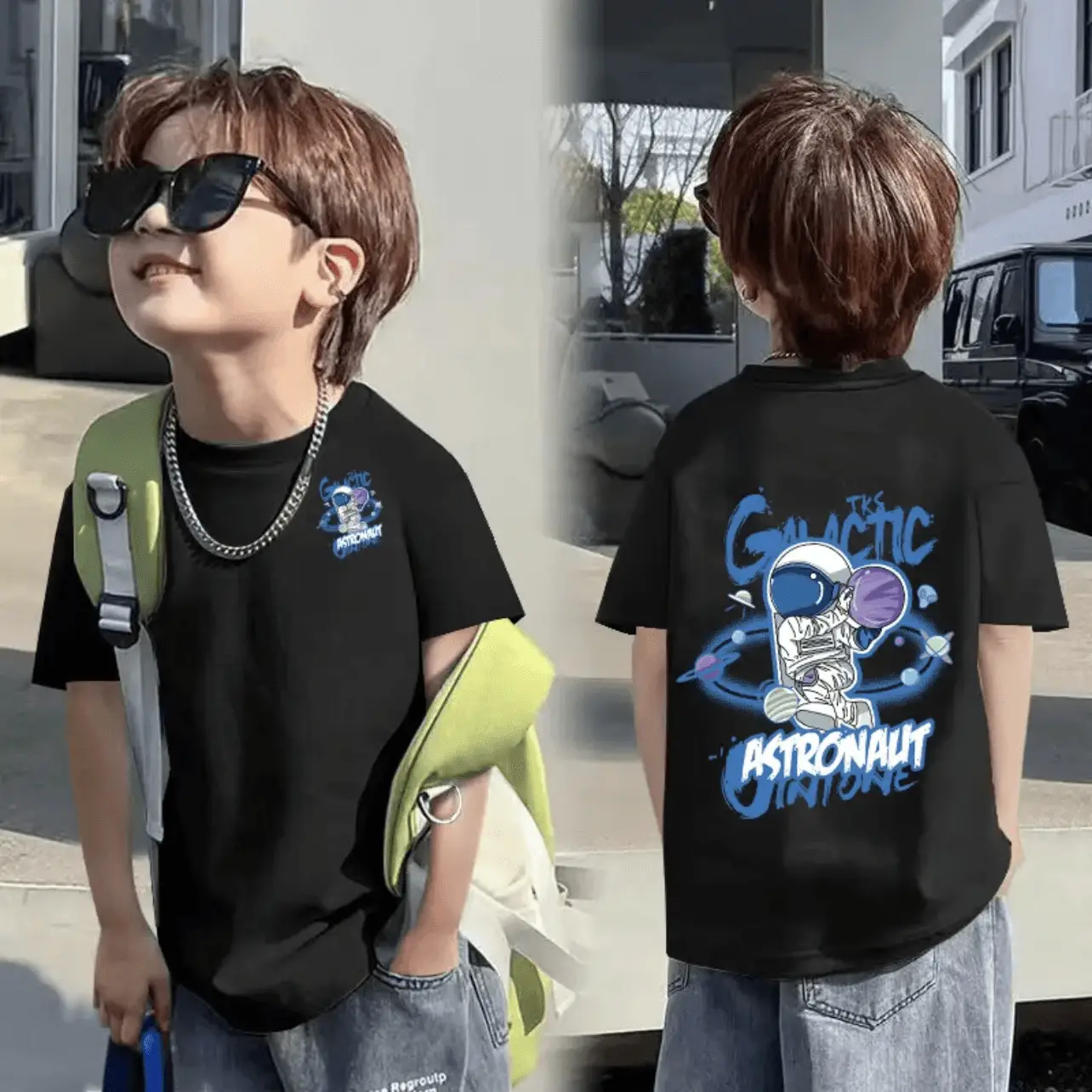 Children Cotton T-Shirt Boys Summer 2025 8-15Y - Image 10