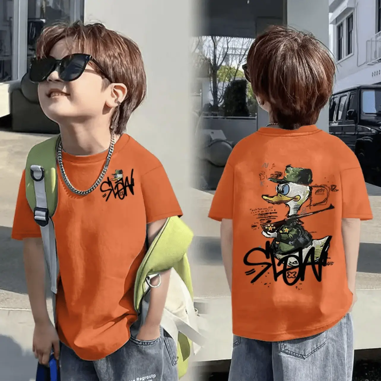 Children Cotton T-Shirt Boys Summer 2025 8-15Y - Image 3