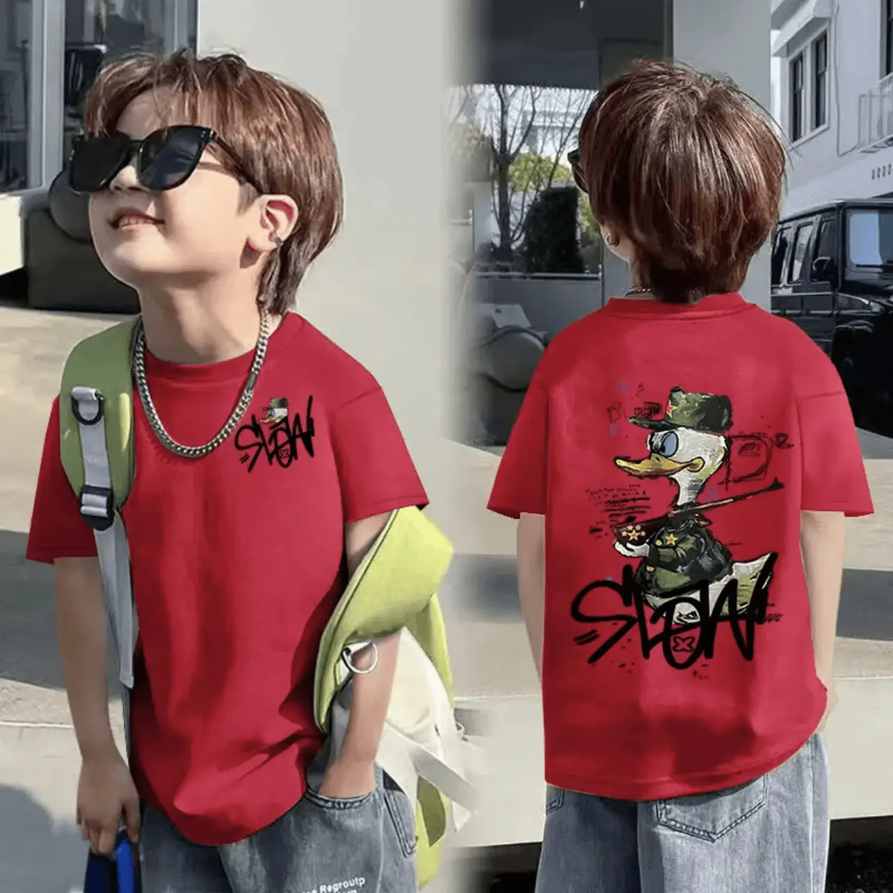 Children Cotton T-Shirt Boys Summer 2025 8-15Y - Image 5