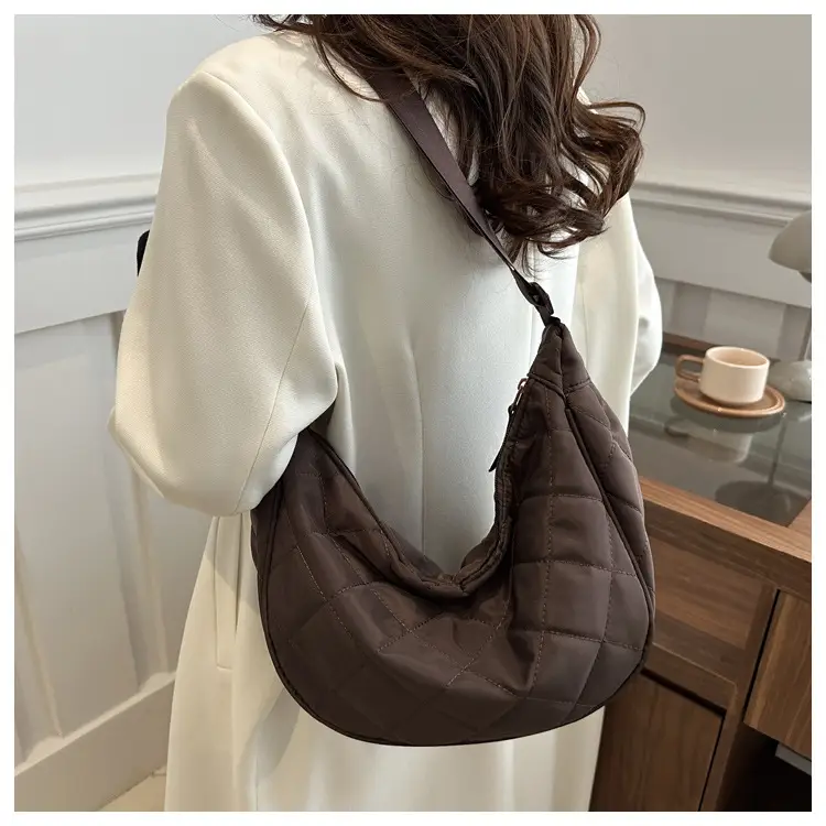 White Quilted Crossbody Bag for Women — feature 17