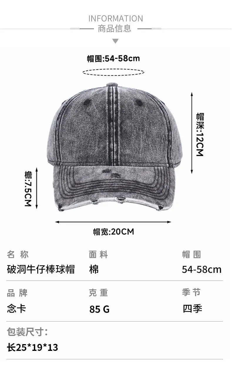 Women Washable Baseball Caps Light Plate All Colors — feature 7