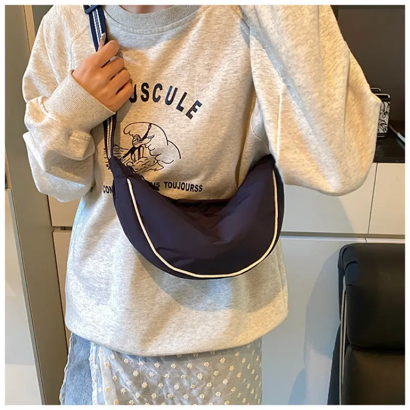Women's Red Crossbody Bag with High-Quality Canvas - Image 2