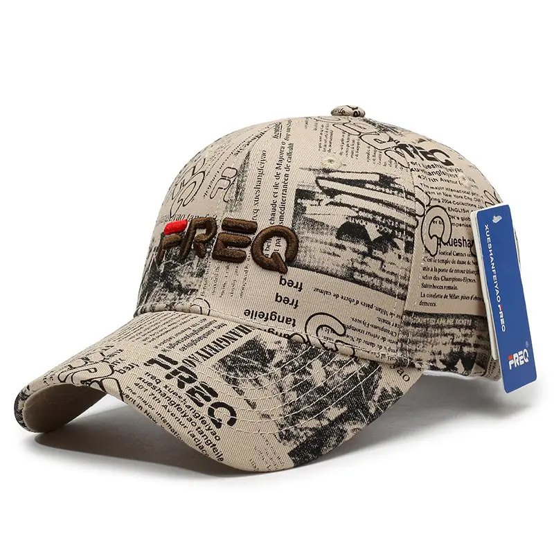 Men's Black Graphic Baseball Cap with "REQ" Brand - Image 3