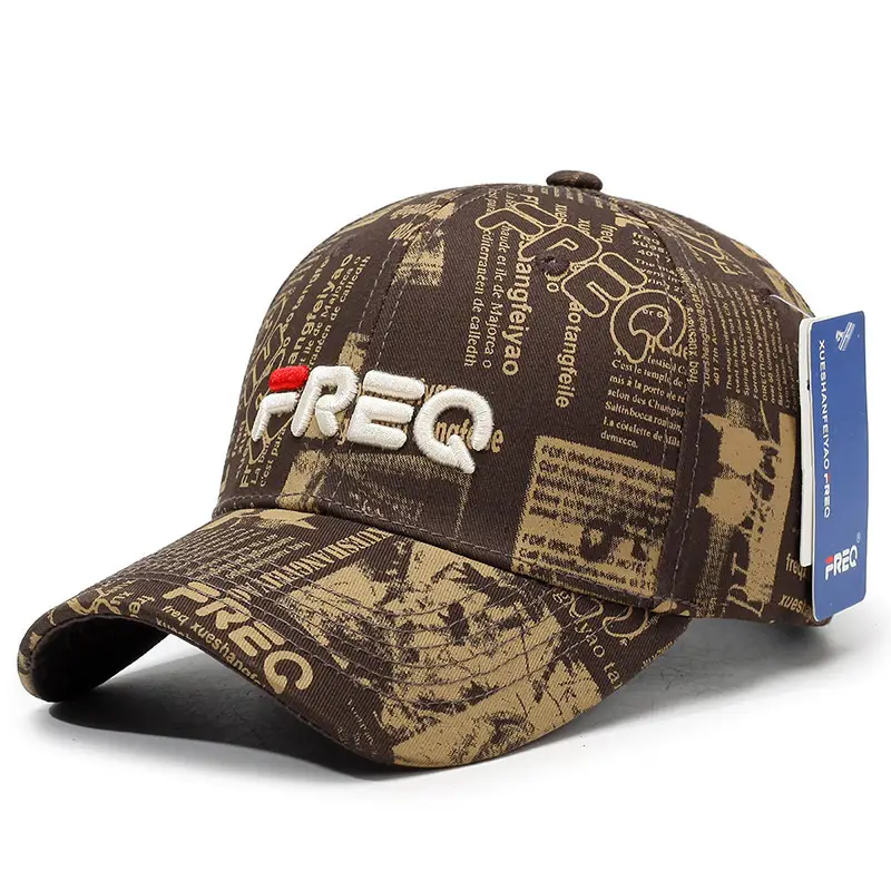 Men's Black Graphic Baseball Cap with "REQ" Brand - Image 4