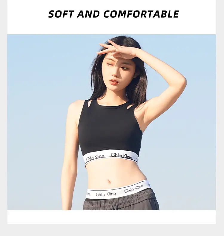 Fengyun Black Off-Shoulder Bra with Double Straps — feature 7
