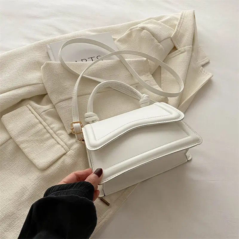 Small Square Beige Women's Shoulder Bag 2025 - Image 2