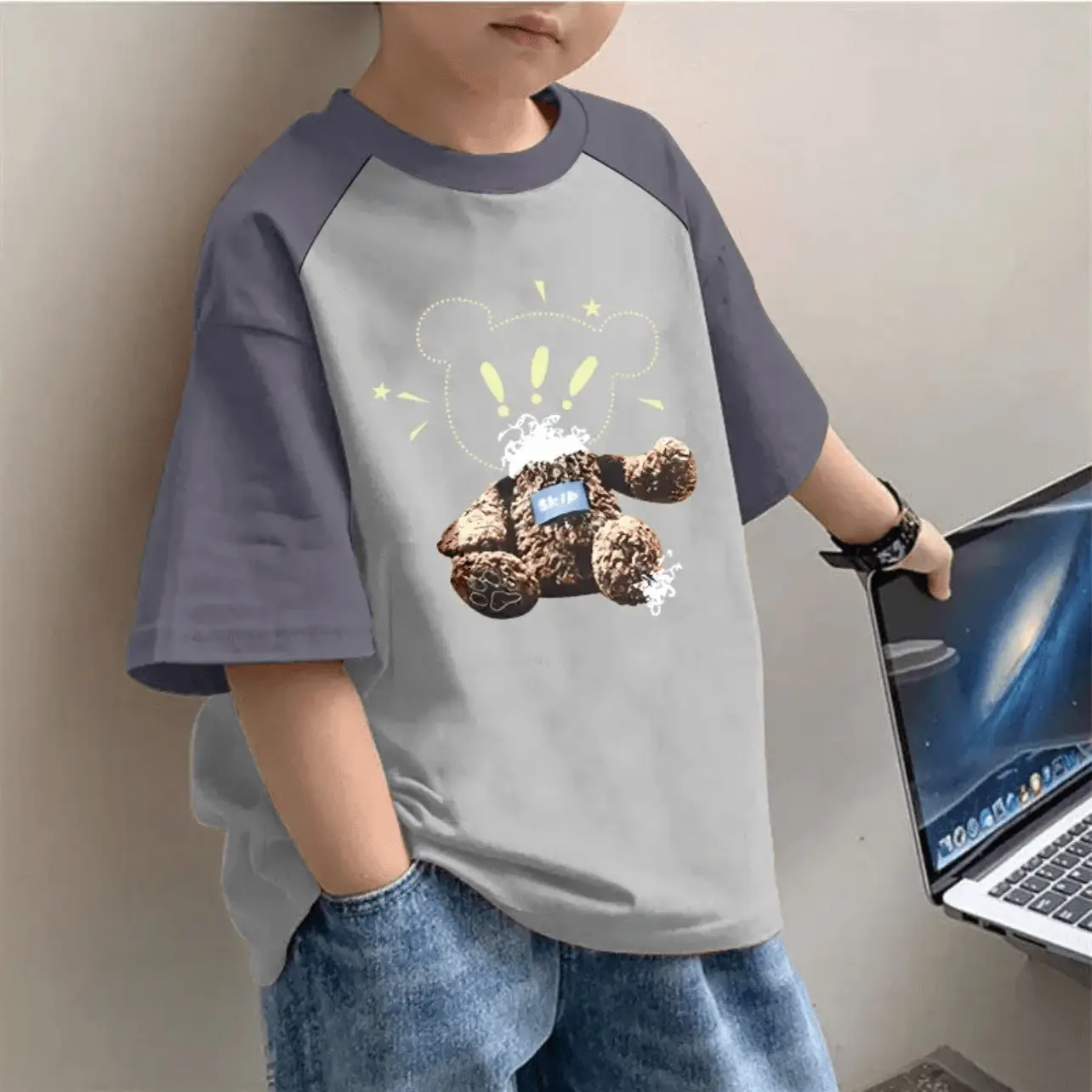 Boys Winnie Pooh Cotton T-Shirt Large Summer Wear - Image 10