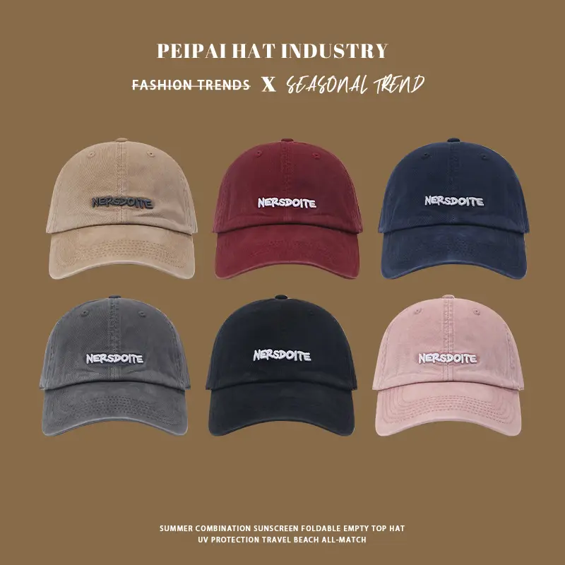 Nero Sudo Korean Baseball Cap Women Men Vintage Wide Brim - Image 4